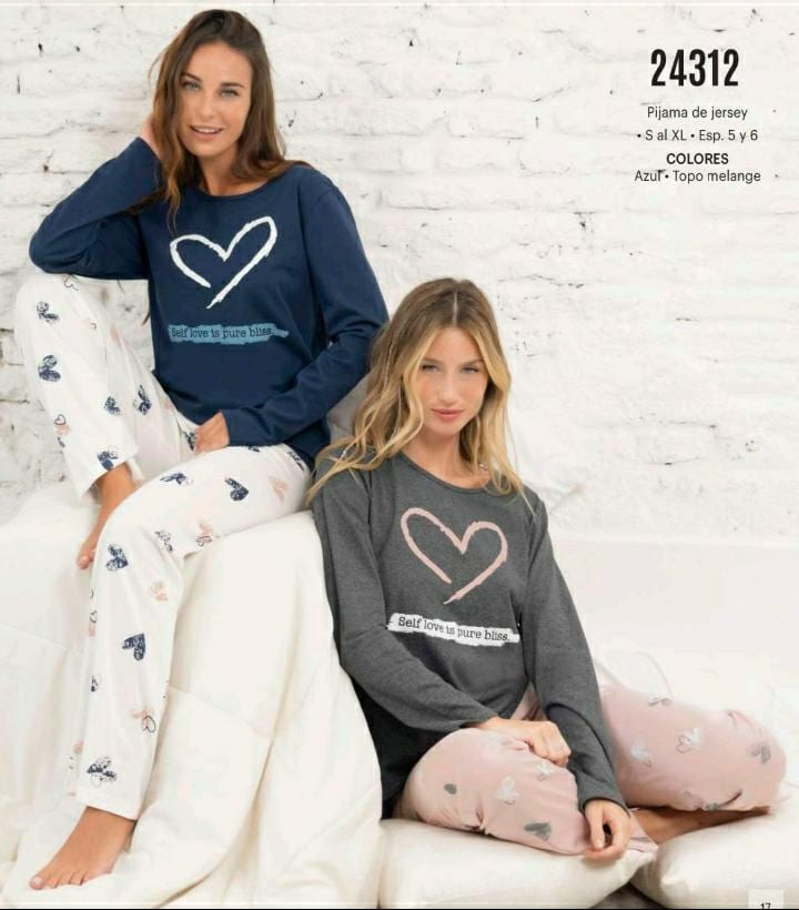 LENCATEX 24312 pijama invierno*  s al xl